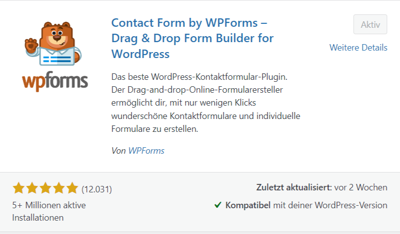 WP Forms Plugin