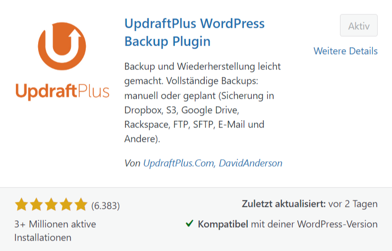 UpdraftPlus Plugin